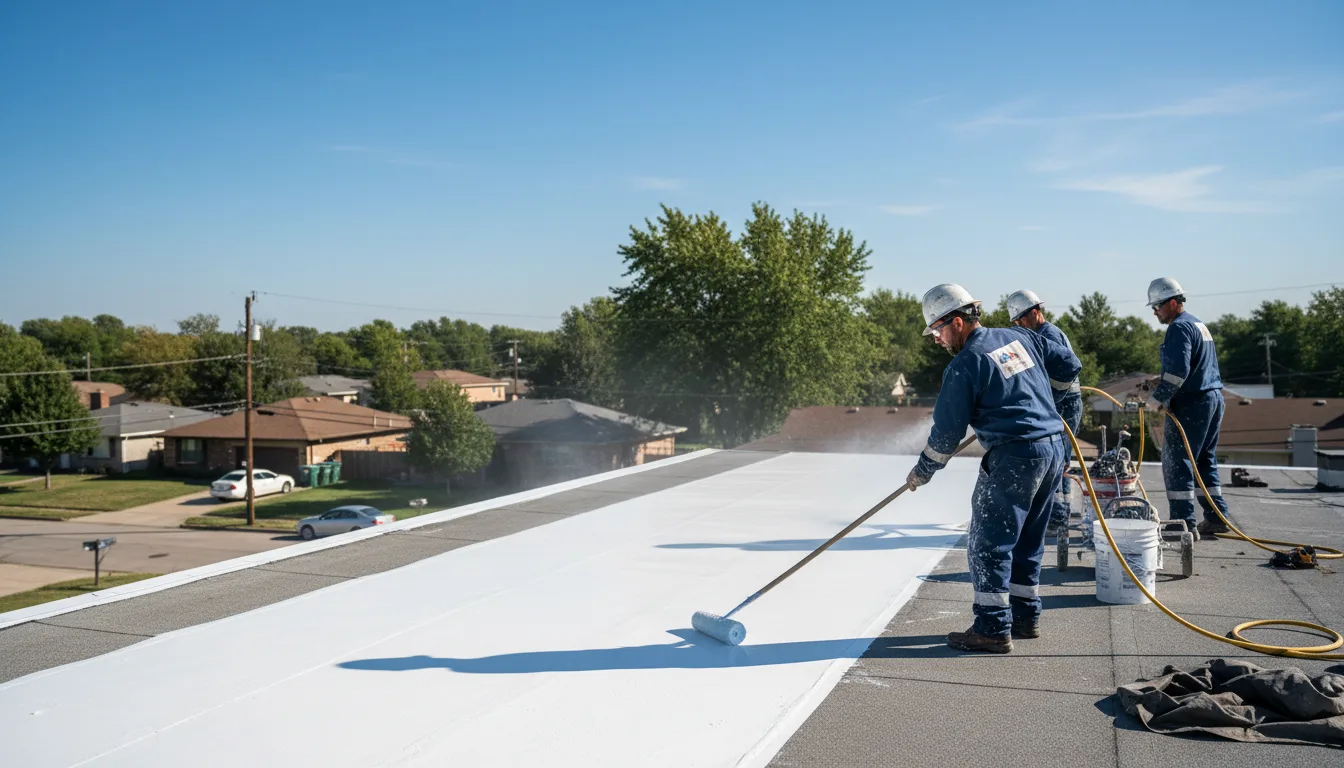 Commercial roof coating in Roseau, MN near me